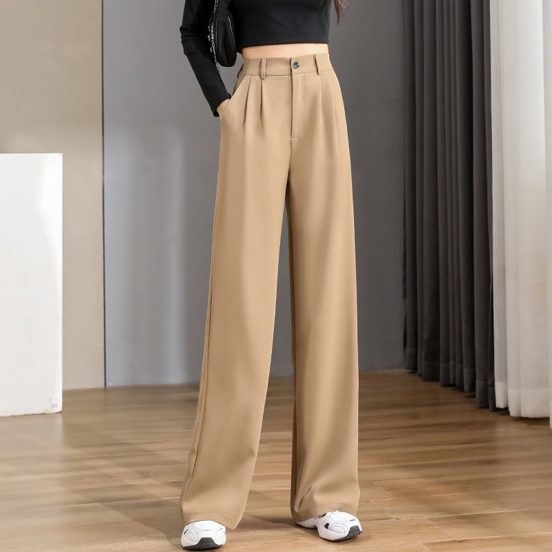 Baggy Office Wear Straight Pants