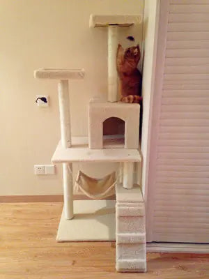 Climb & Scratch Cat Activity Center