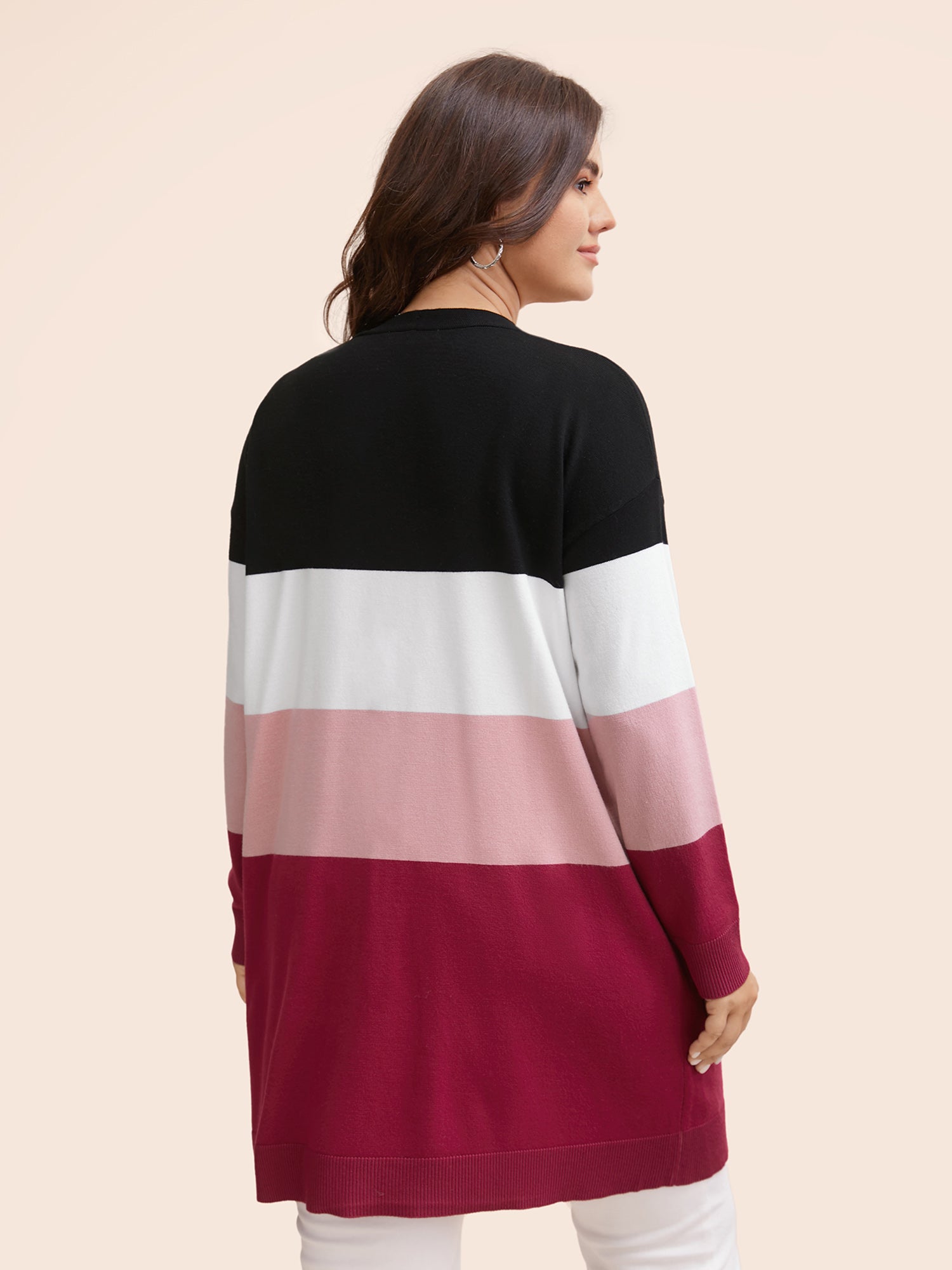 Supersoft Essentials Colorblock Contrast Pocket Cardigan