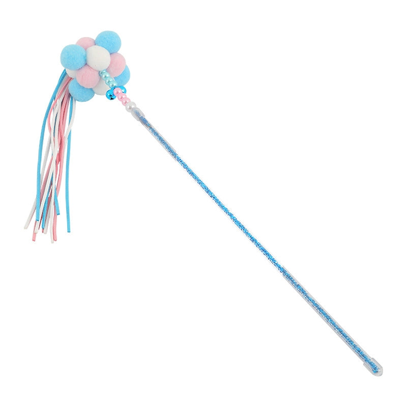 Upgrade Glue Suction Cup Steel Wire Rod Feather Tease Cat Stick Cat Self-Hi Relief Mi Toy Supplies