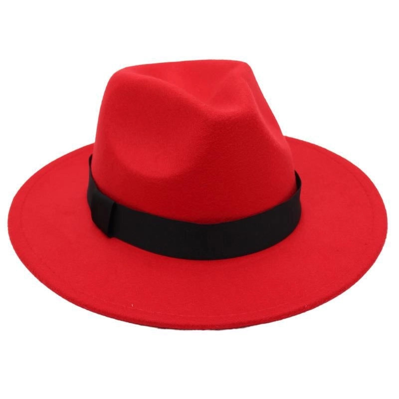 Beach Ferdo Hat Tie-dyed Top Hat Jazz Hat Men And Women Felt Hat Temperament Woolen Hat Trend