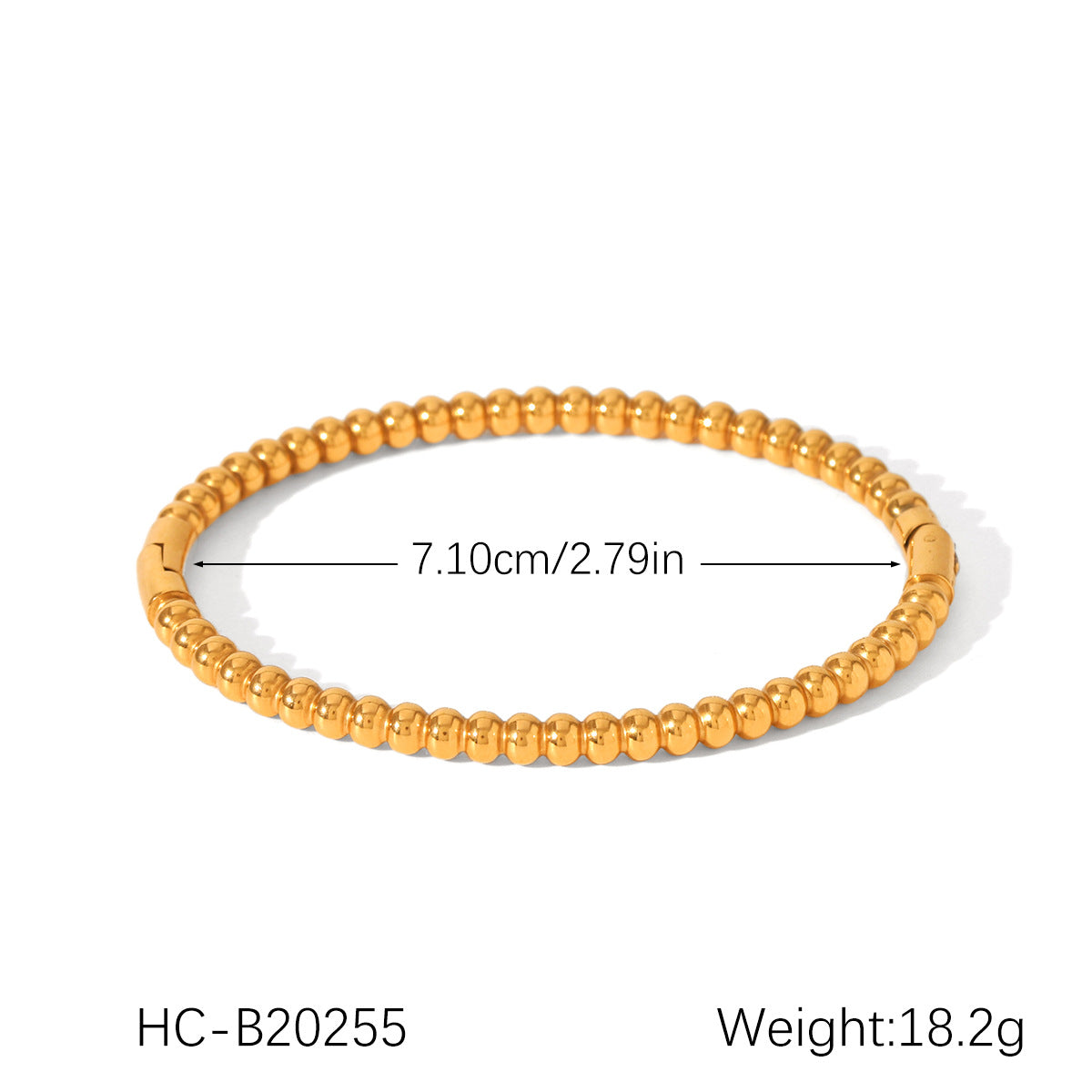 Ins Style Stainless Steel Bracelet 18K Gold-Plated Open Bracelet Titanium Steel Bracelet Female Jewelry