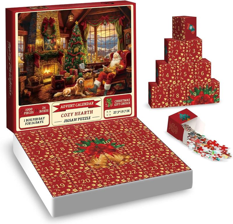 【UP TO 50% OFF】🎅🎄Advent Calendar Christmas Jigsaw Puzzles