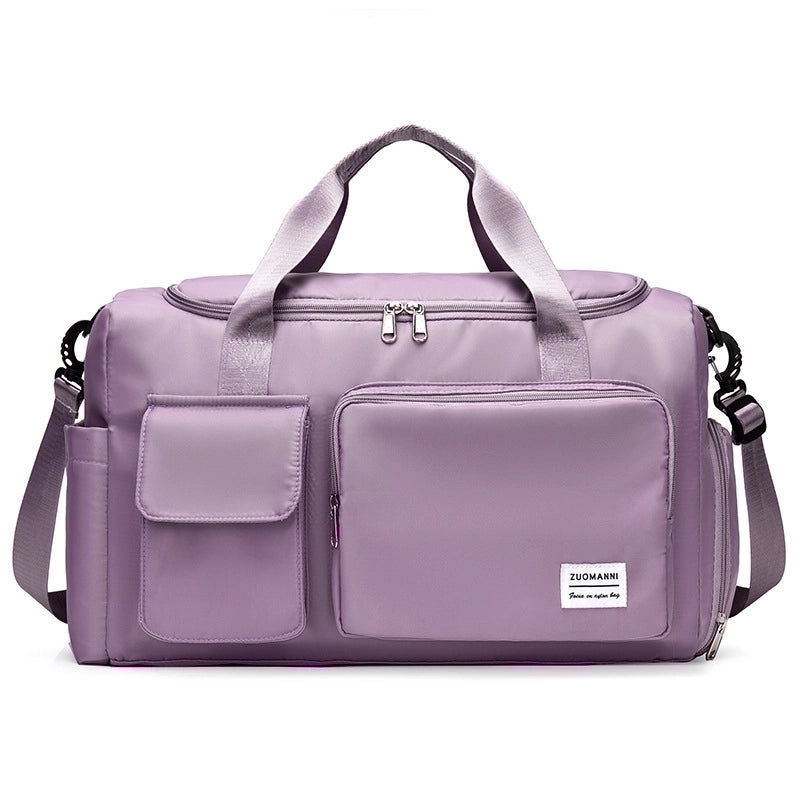 Unisex Fashion Solid Color Nylon Waterproof Duffel Bags
