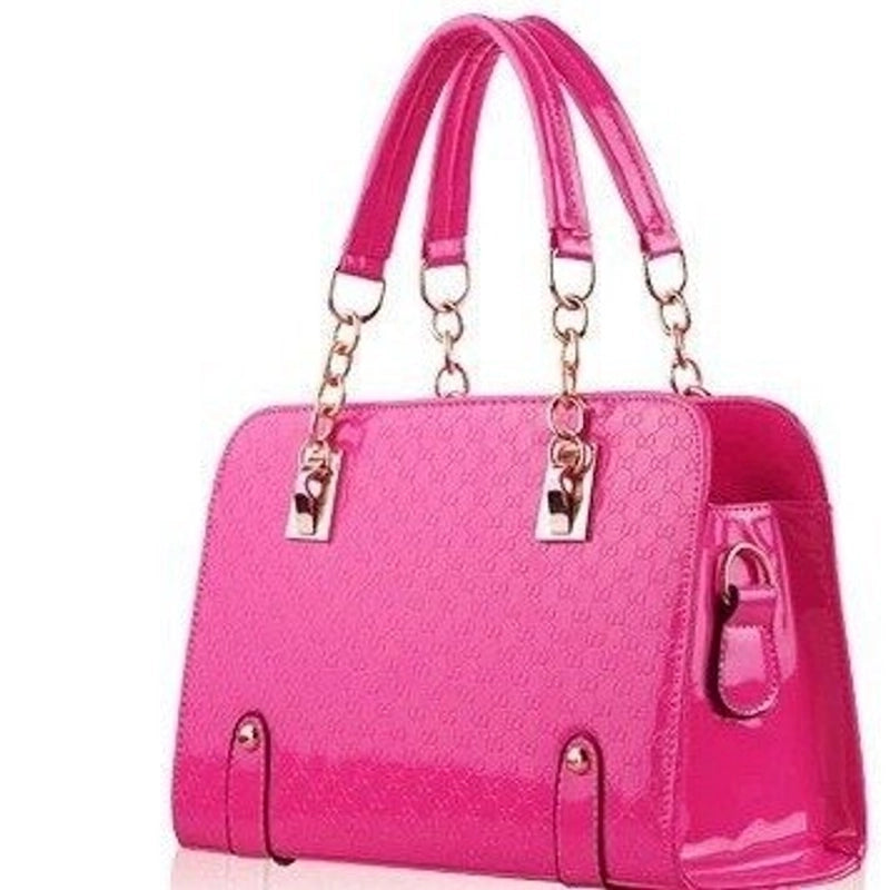 Women's All Seasons Pu Leather Solid Color Classic Style Square Zipper Handbag