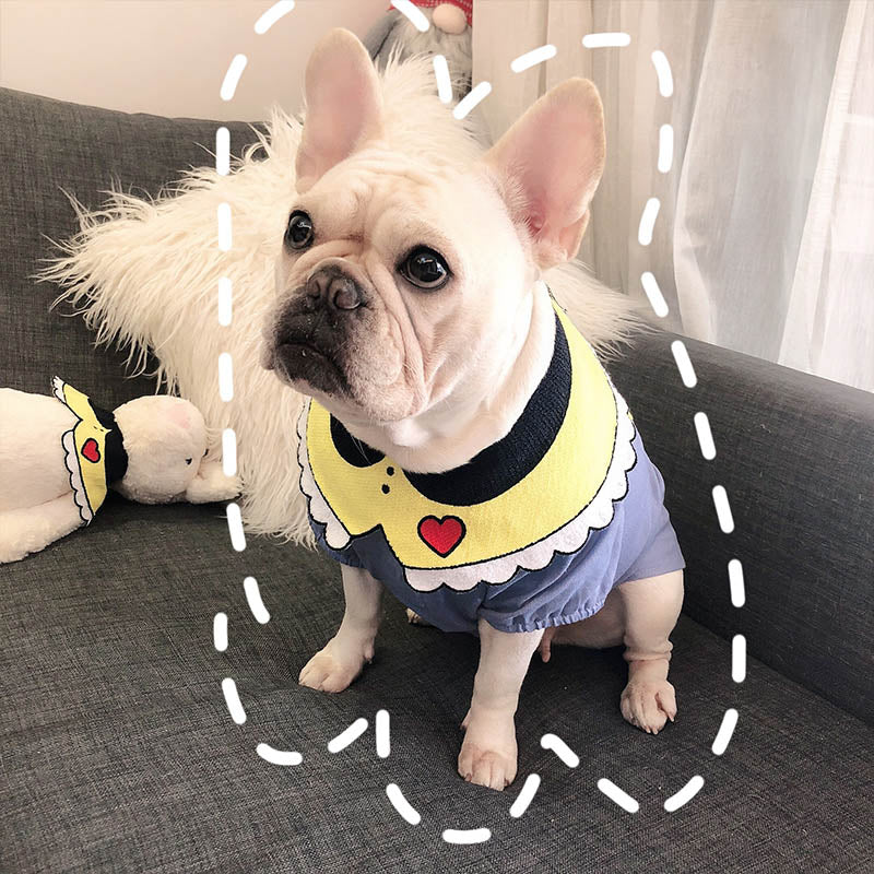 Cartoon Dog Cat Bandana Bibs