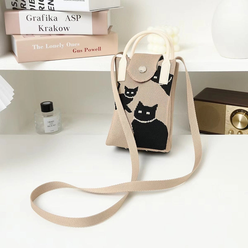 Women's Mini Polyester Animal Streetwear Magnetic Buckle Handbag