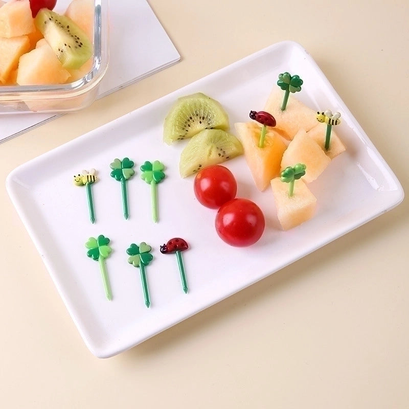 Casual Cartoon Plastic Fruit Fork 1 Set