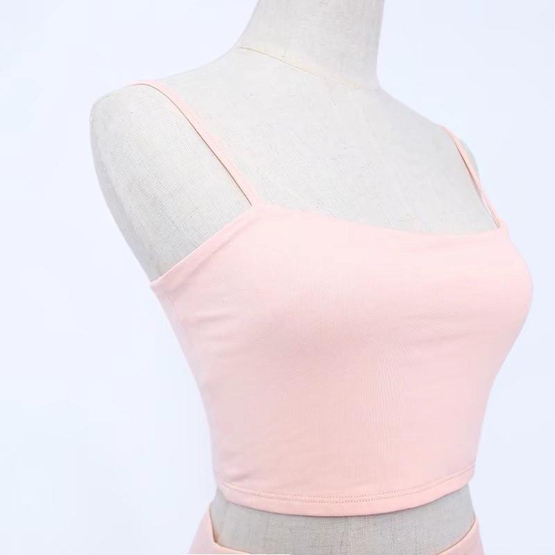 Cropped Top And Slim Mini Skirt Set