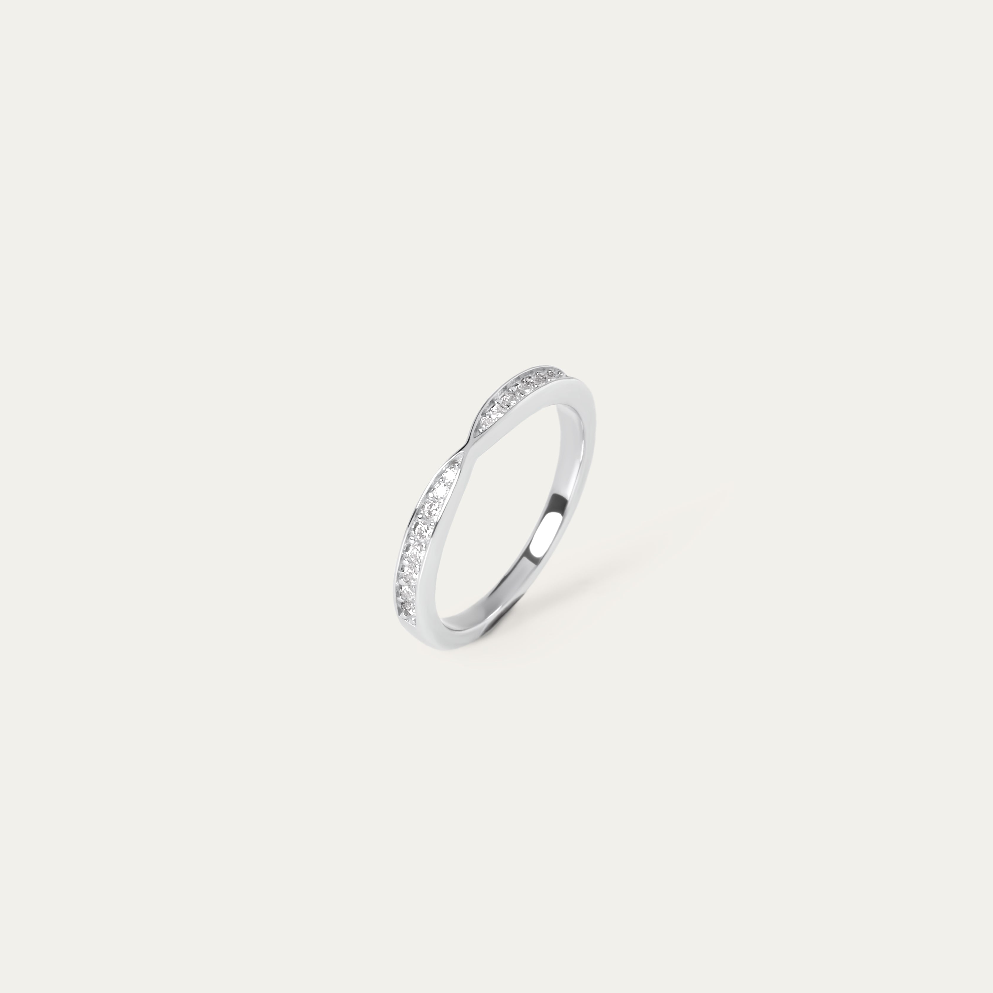 Tissa 0.30ct Moissanite Ring (925 Sterling Silver. Size 8)
