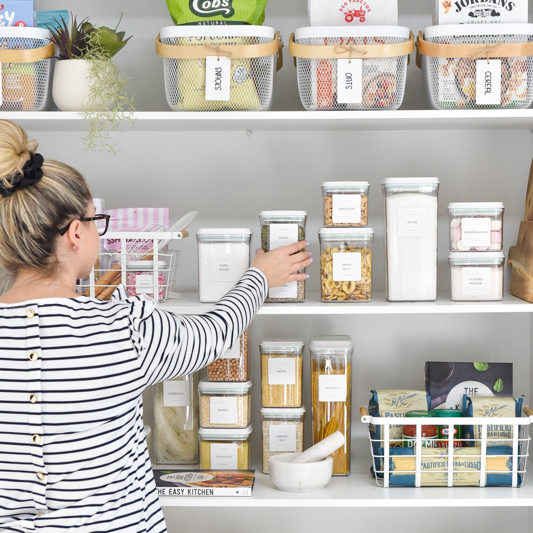 Complete Pantry Sticker Set - 156 Stickers - White