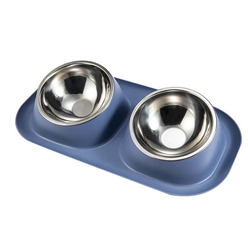 Minimalist Classic Style PP Stainless Steel Solid Color Pet Tableware