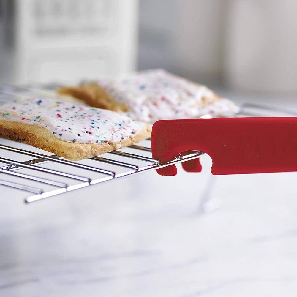 Silicone Toaster Tongs - Red