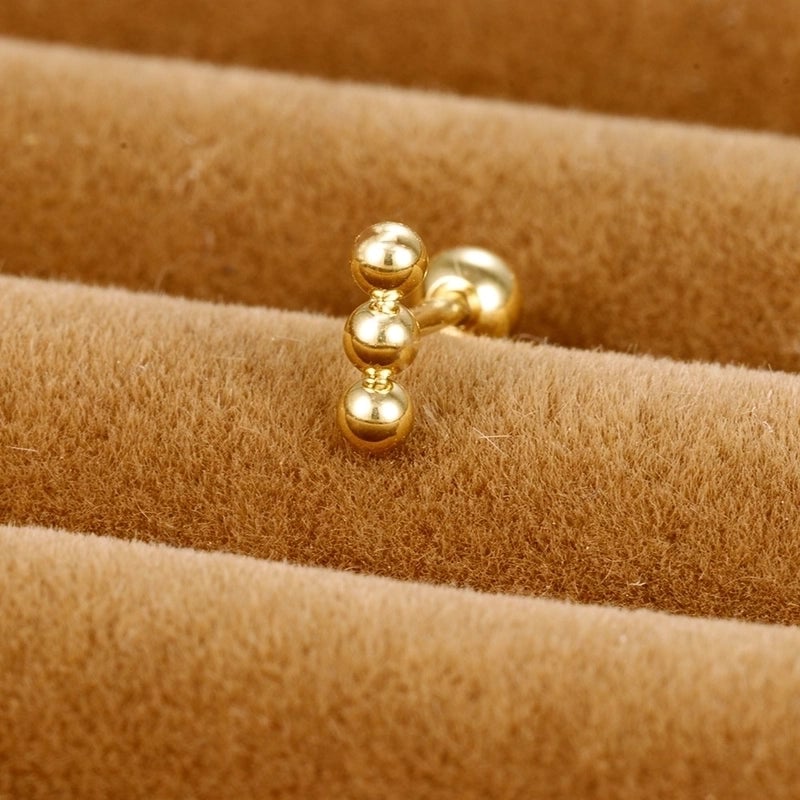 1 Piece Minimalist Round Plating Stainless Steel Ear Studs