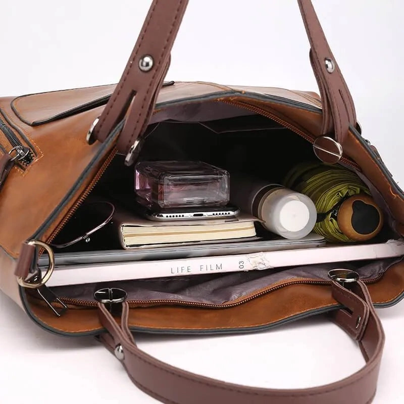 Timeless Elegance | Leather Shoulder Bag