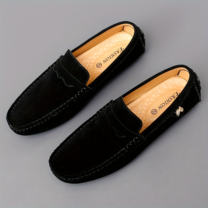 Gameglobeplanet oxford Men's moccasins, driving shoes, comfortable non-slip synthetic leather shoes on spring and summer