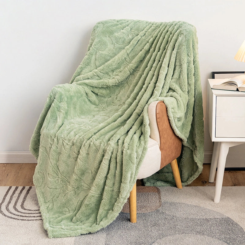 Casual Solid Color Polyester Blanket Bedding