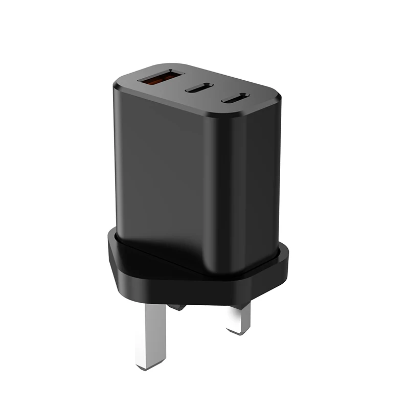 GaN3 2C1A 3PORTS PD3.0 2USB-C 1USB-A power wall adapter phone wall charger for airpod iphone wireless charger wireless powerbank