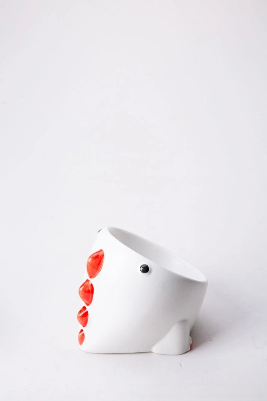 Cat Bowl Ceramic Goblet Pet Bowl Oblique Mouth Cat Bowl Animal Easy Cleaning Cute Ceramic Pet Food Bowl