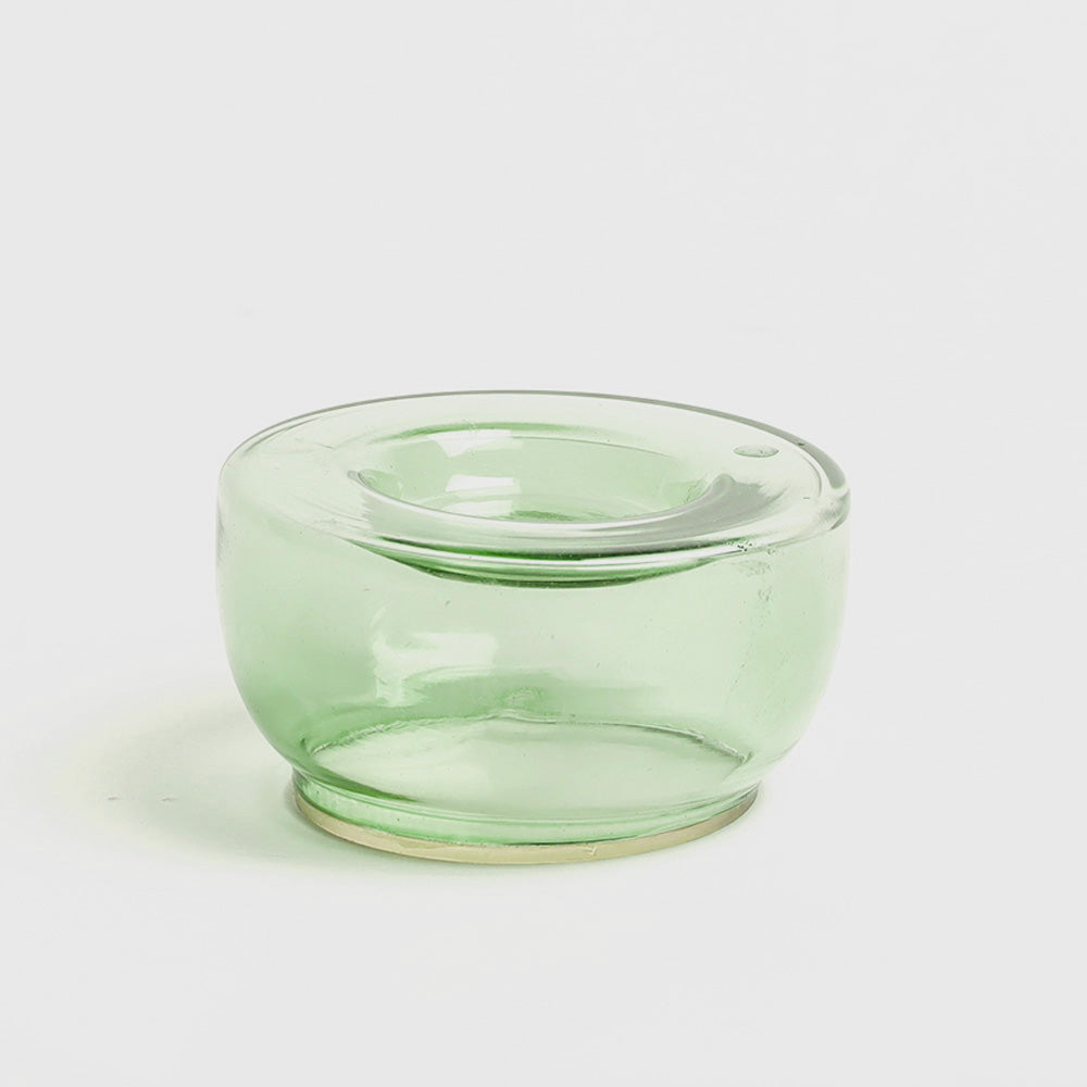 Ella Round Tealight Holders. Set of 2 - Olive