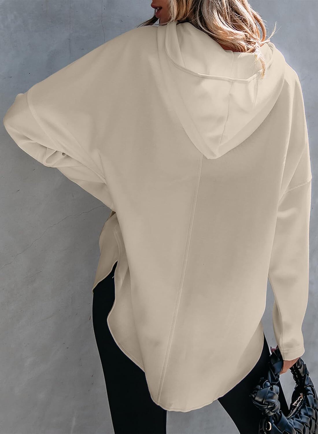 FINAL SALE⚡5 Packs for $25.95⚡- Women's Oversized Hoodies Casual Long Sleeve Half Zipper Pocket Sweatshirt Pullover Tops