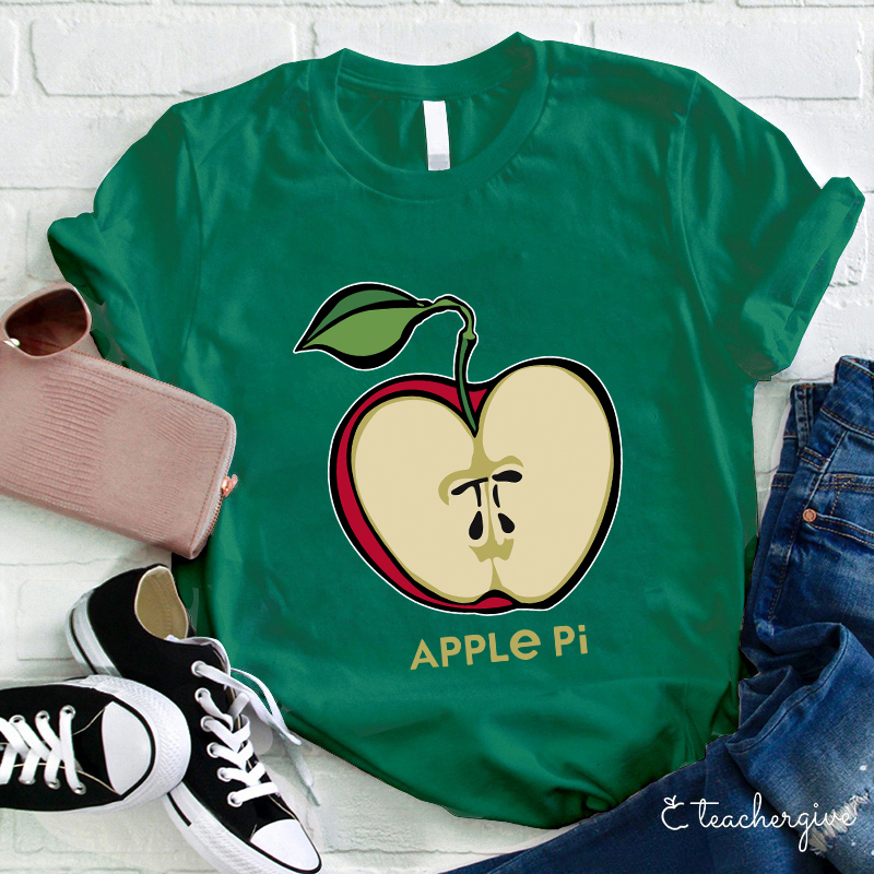 Apple Pi Day Teacher T-Shirt