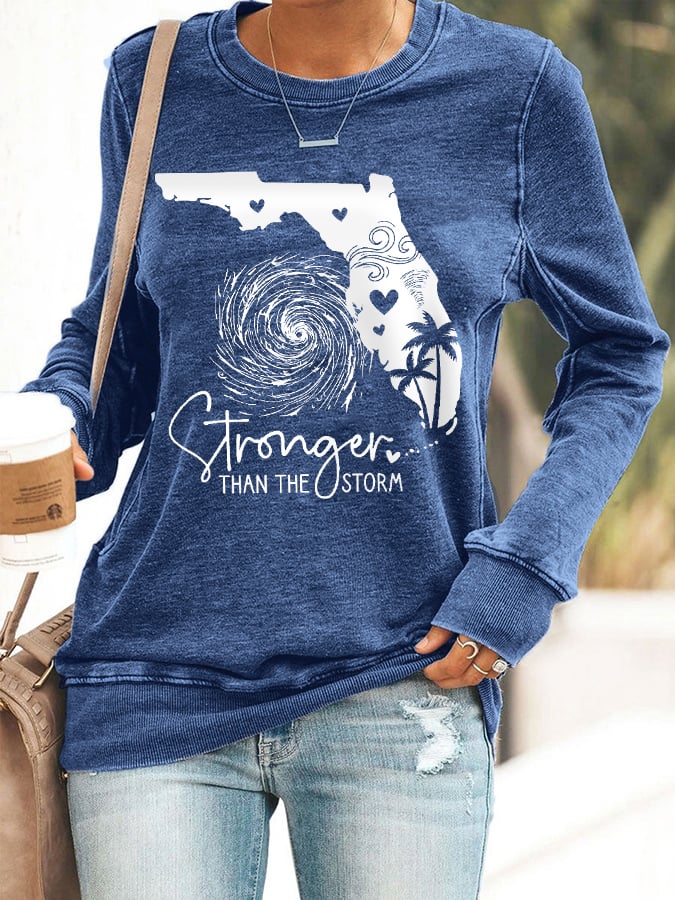 Women's Florida Strong Stronger Than The Storm Sweatshirt