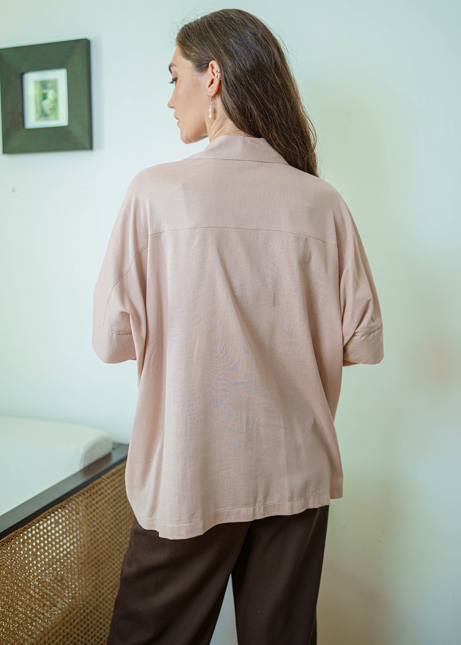 Oversized Blouse With Big Pockets