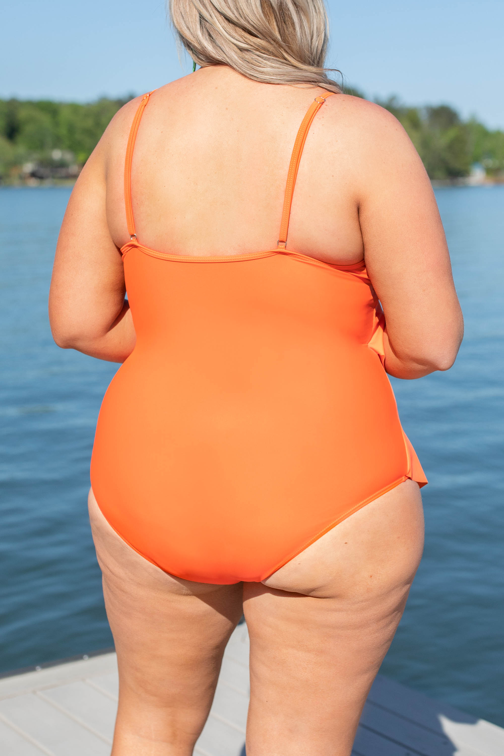 Summertime's Calling Swimsuit. Orange