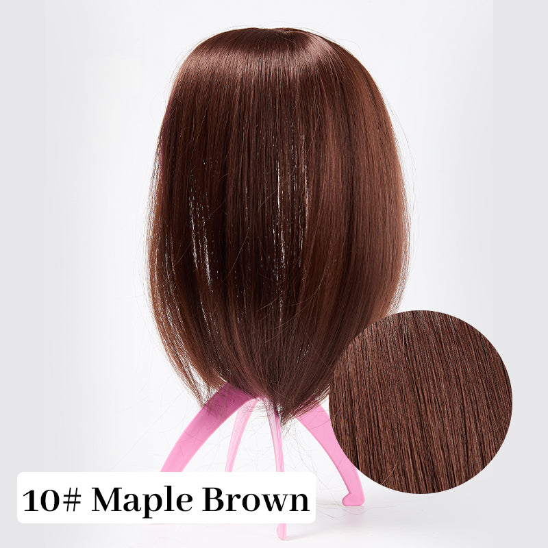 50% Christmas Discount🎅Natural Hair Toppers with Bangs for Women🛒