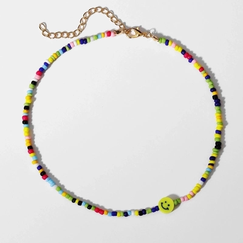 12 Pieces Minimalist Geometric Beaded Inlaid Pearls Women's Necklace