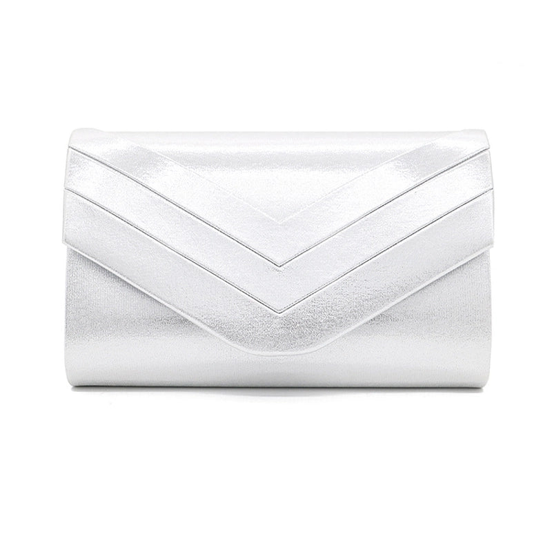 Red Blue Black Flannel Solid Color Square Evening Bags