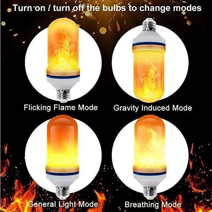 2023 UPGRADE LED FLAME LIGHT BULB With Gravity Sensing Effect Imported from Germany