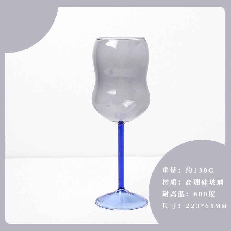 Glam Solid Color Glass Wine Glass 1 Piece