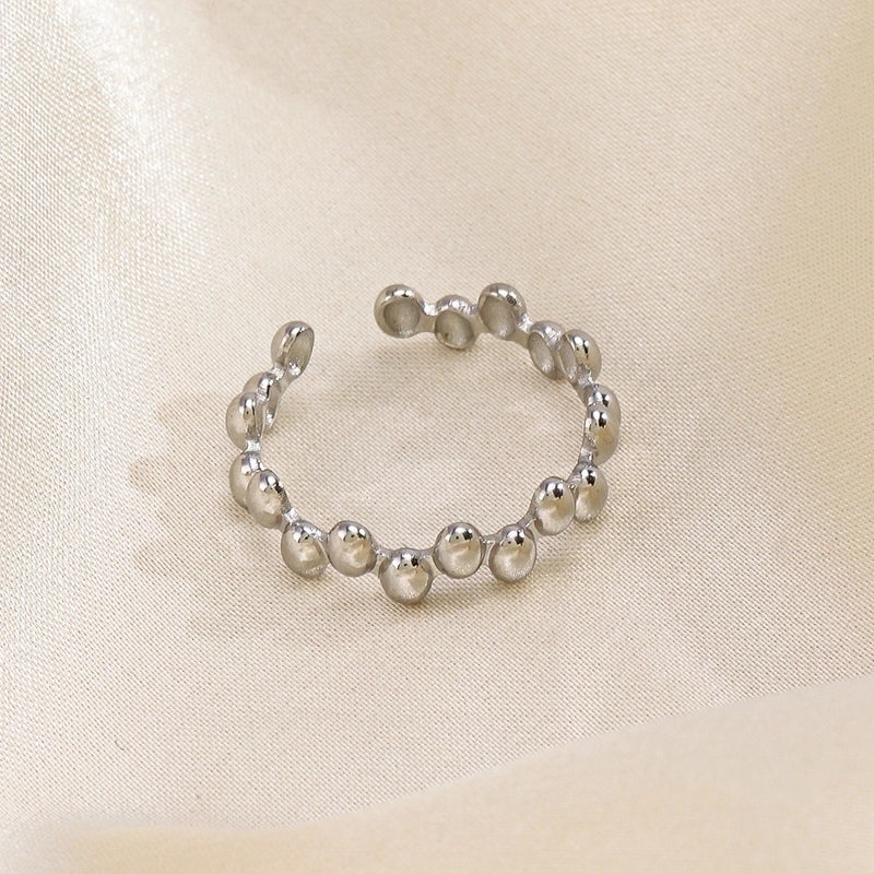 304 Stainless Steel 18K Gold Plated Vintage Style Plating Oval Open Rings