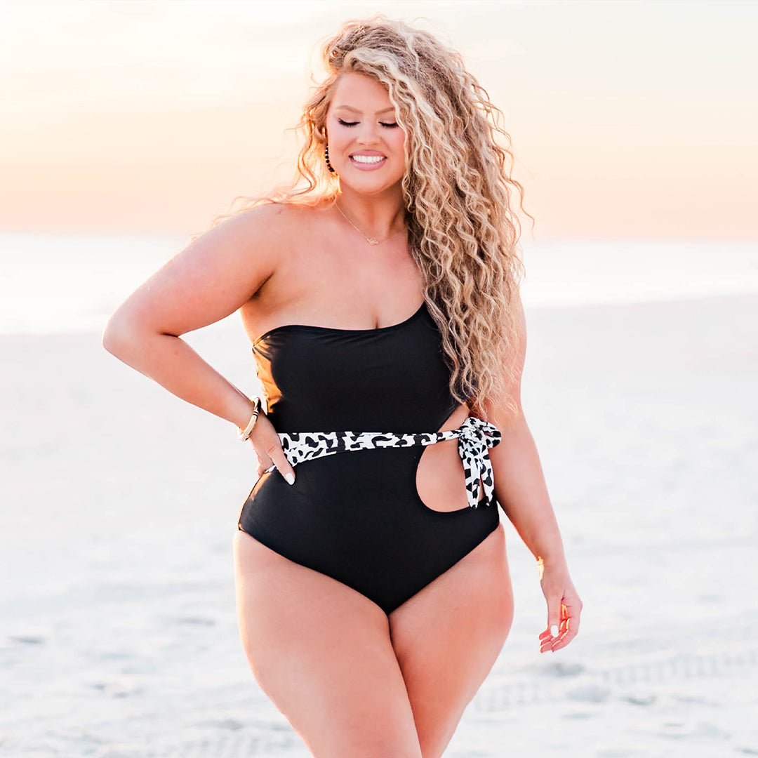 Meet Me In Maui Swimsuit. Black