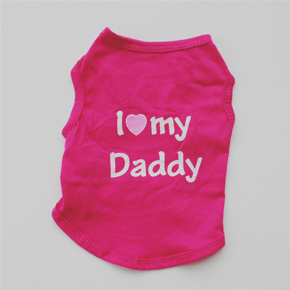 Letter Printed Cotton Dog Vest