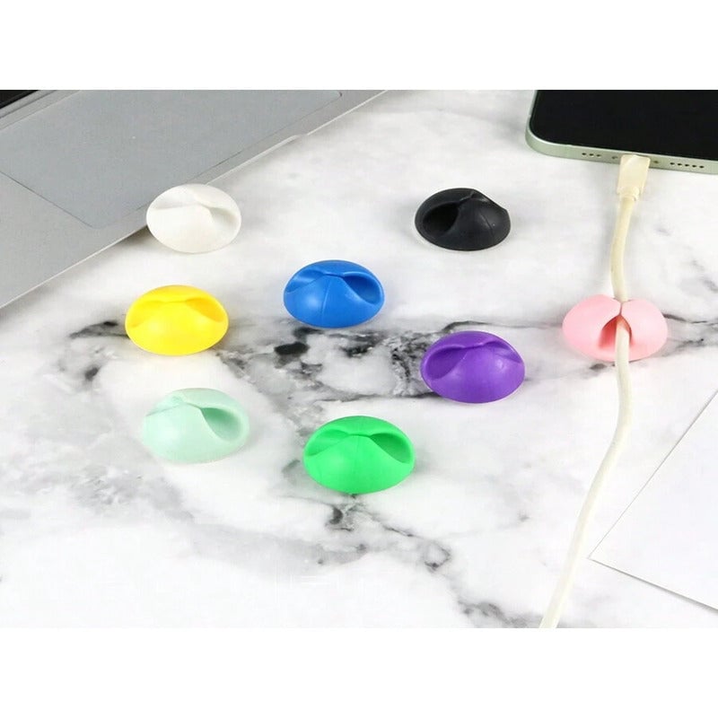 4 Pcs Cable Organizer . Adhesive Cable Clips Holder