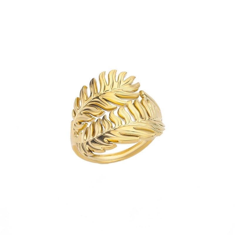 Minimalist Geometric Round Heart Shape 304 Stainless Steel 18K Gold Plated Plating Open Rings