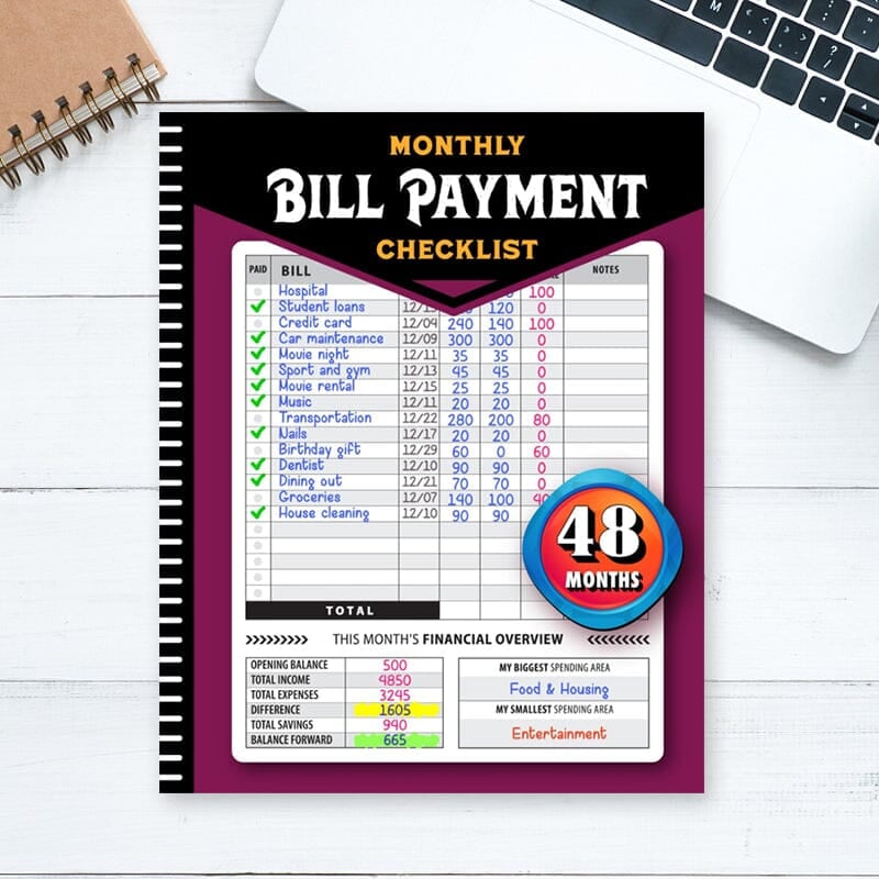 🔥Bill Payment Management Book🎉