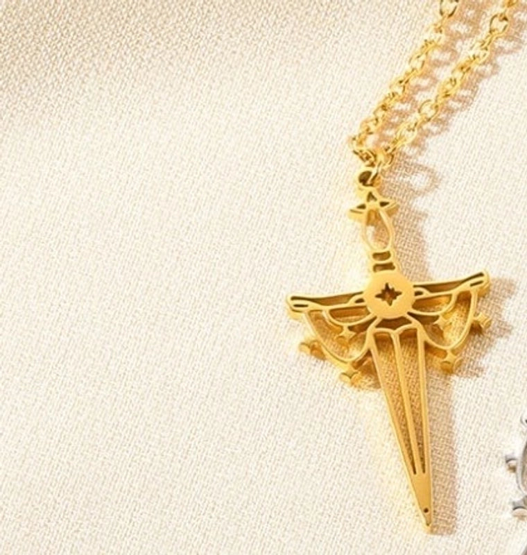 Minimalist Devil's Eye Heart Shape Butterfly Stainless Steel Plating Hollow Out Pendant Necklace