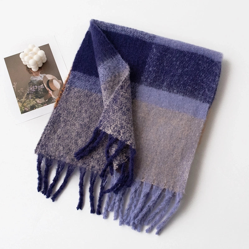 Women's Modern Style Classic Style Lattice Polyester Scarf