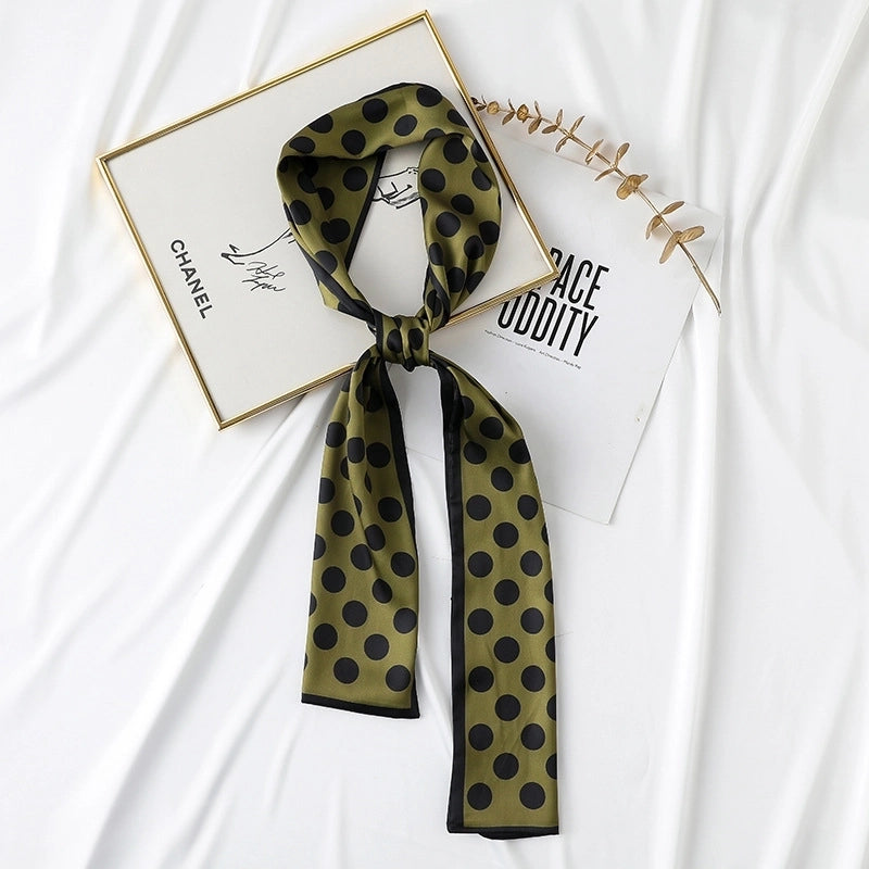 Women's Sweet Lattice Satin Silk Scarves