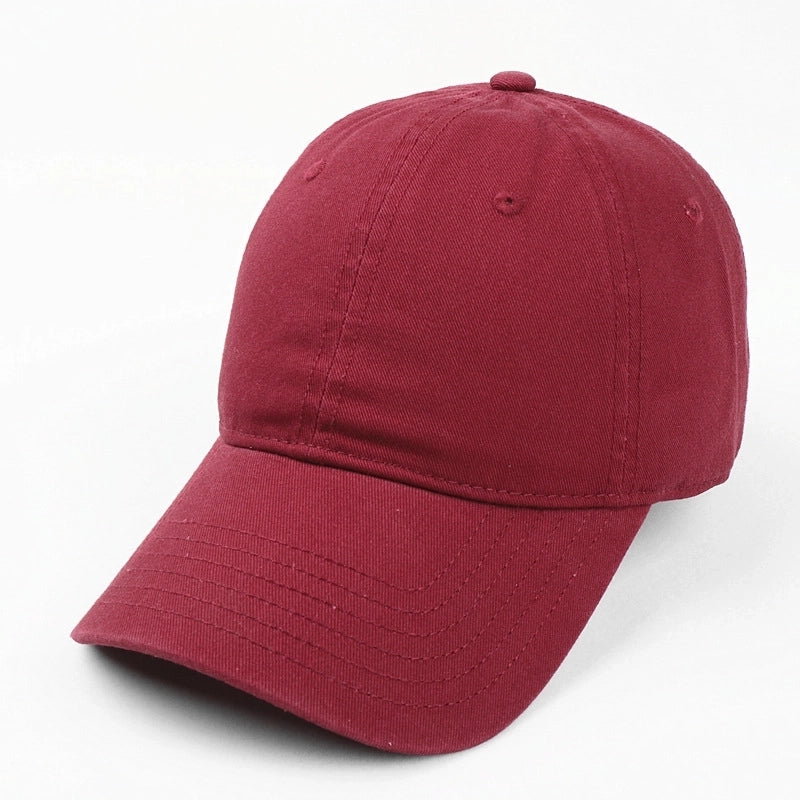 Unisex Fashion Solid Color Curved Eaves Baseball Cap