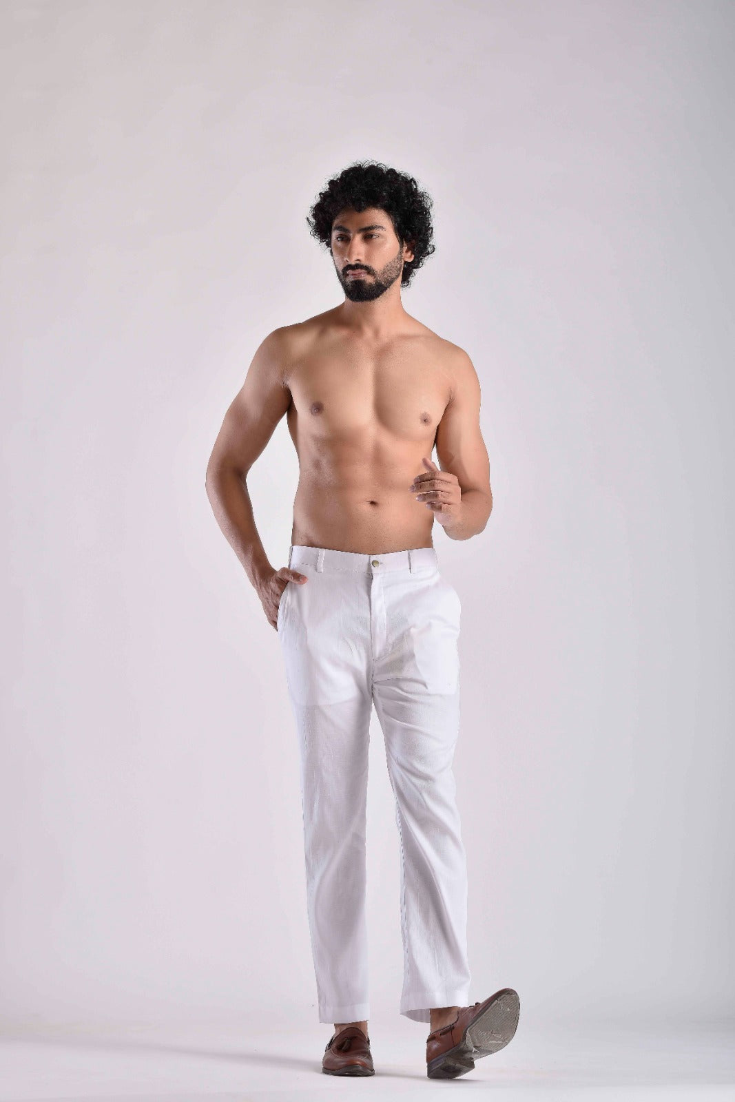White Pashtooni  Pant