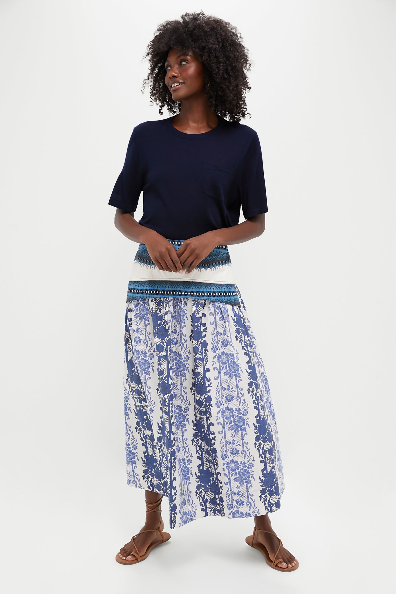 Bondi Blues Cotton Poplin Jolie Skirt