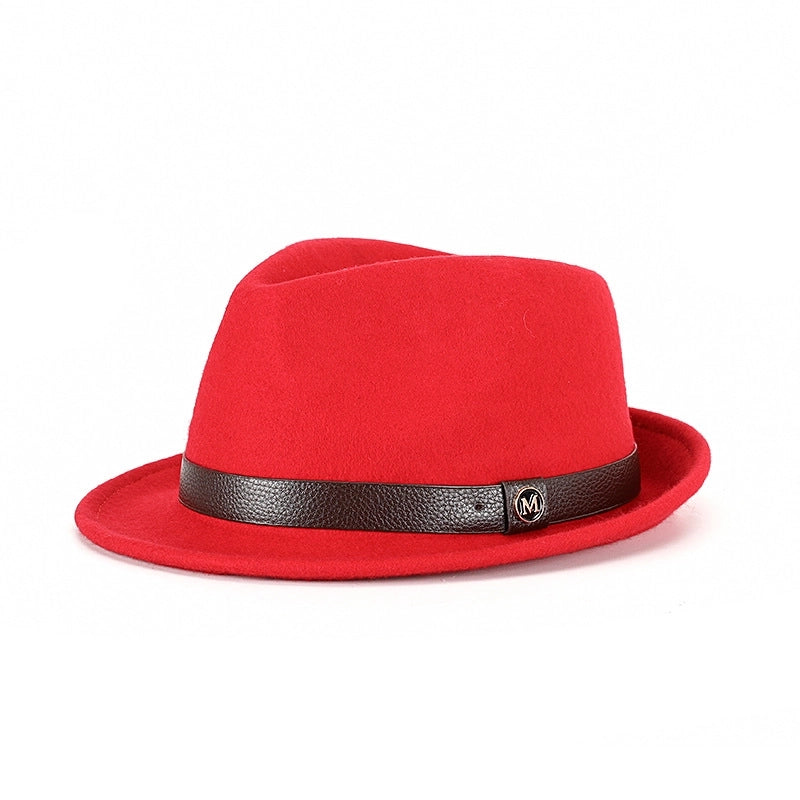 Hat Autumn And Winter Pure Wool Bowler Hat Woolen Retro   Hat Roll Along Felt Hat