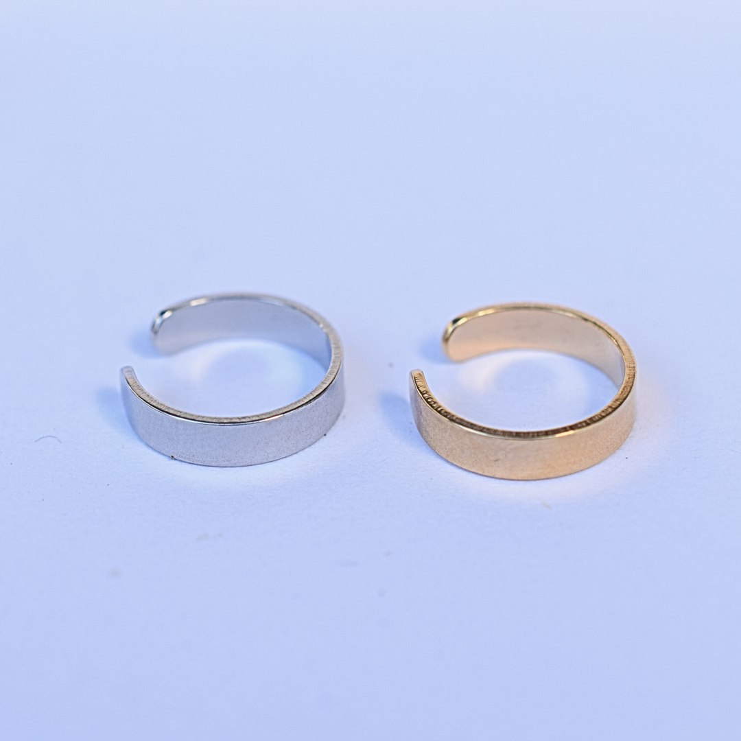3mm Ear cuff - Silver
