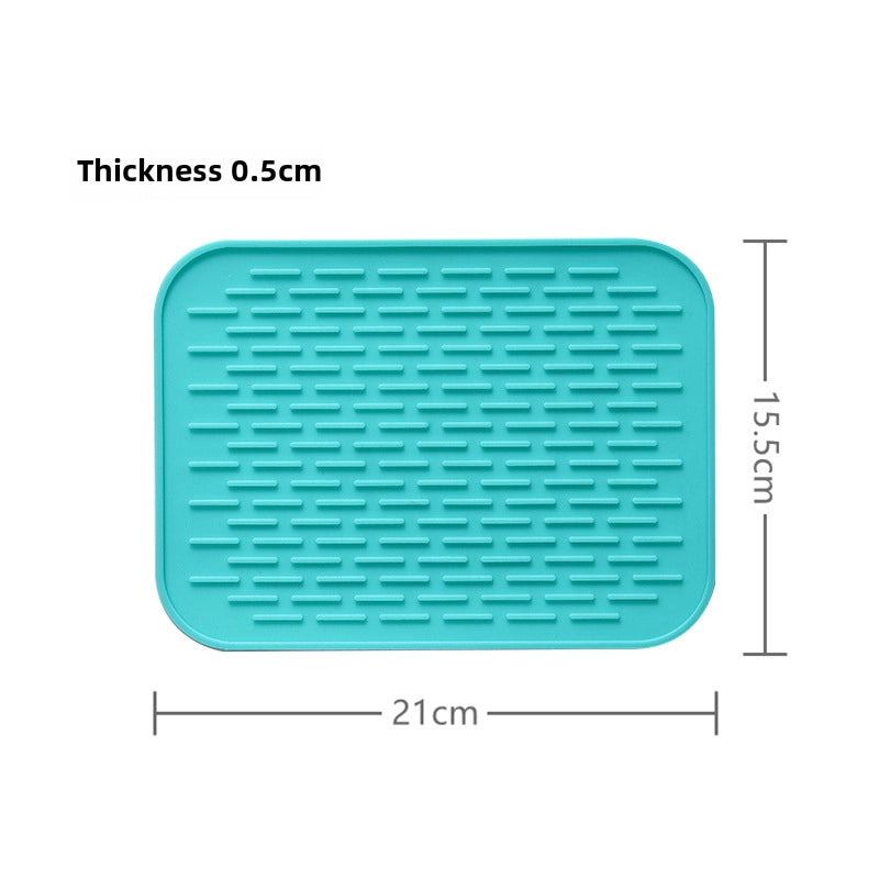 Heat Insulation Mat Household Non-Slip And Durable Silicone Mat Dining Table Drain Mat Coaster Plate Mat Waterproof Rapeseed Mat Bowl Mat