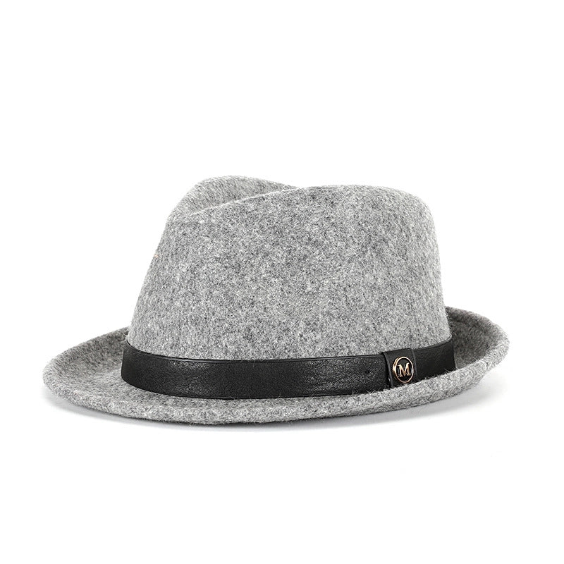Hat Autumn And Winter Pure Wool Bowler Hat Woolen Retro   Hat Roll Along Felt Hat